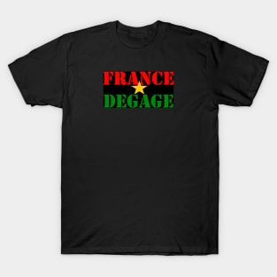 Burkina Faso France Degage Black T-Shirt